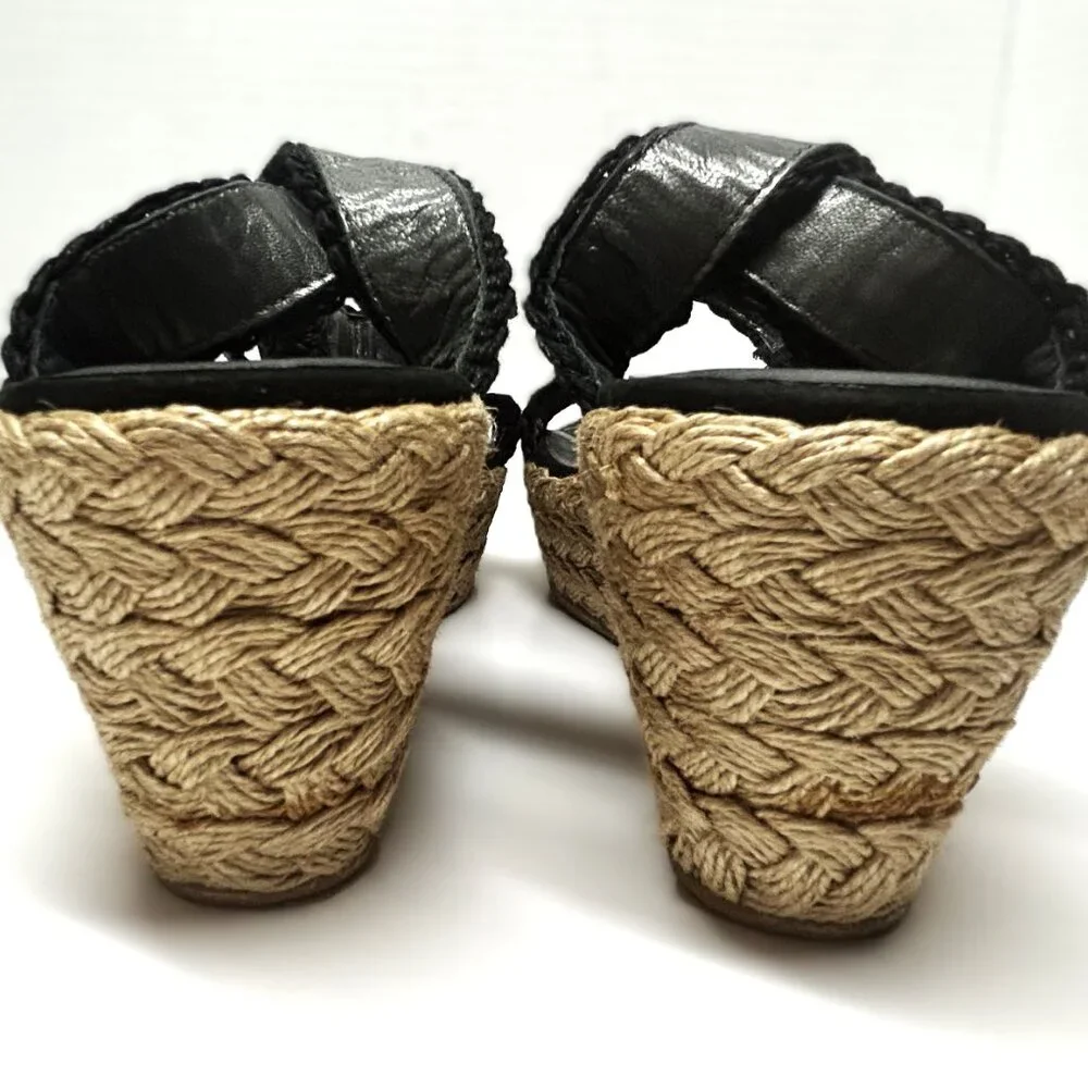 Stuart Weitzman braided wedges in 9 ½ M - Picture 5 of 9